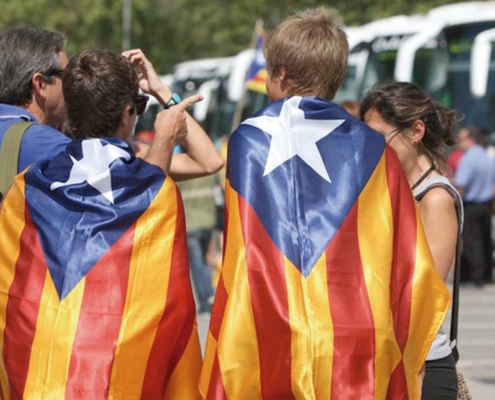 Autocars cap a Perpinyà per assistir a l'acte del Consell per la República el 29 Febrer 2020