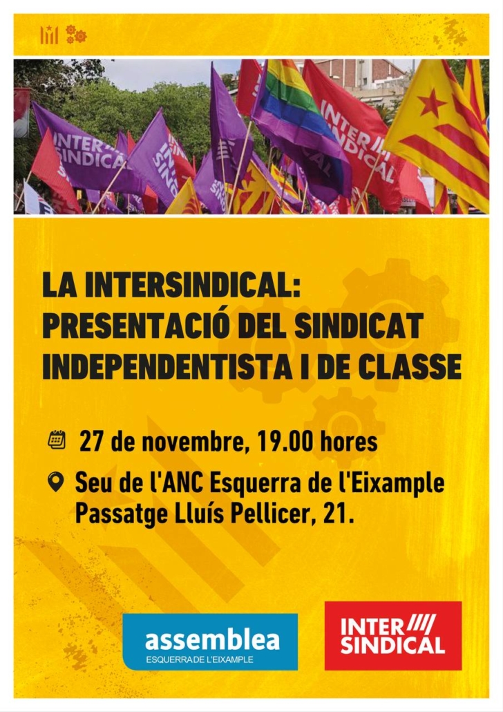 Cartell Presentació Intersindical