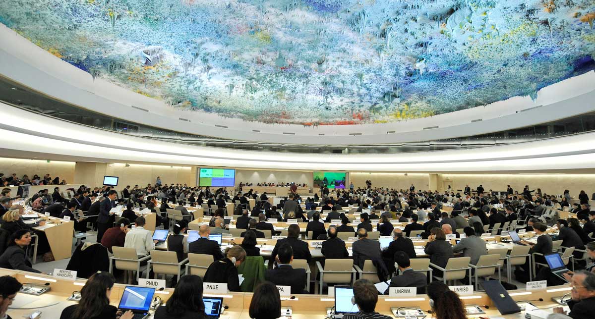 El Consell dels Drets Humans, a Ginebra.