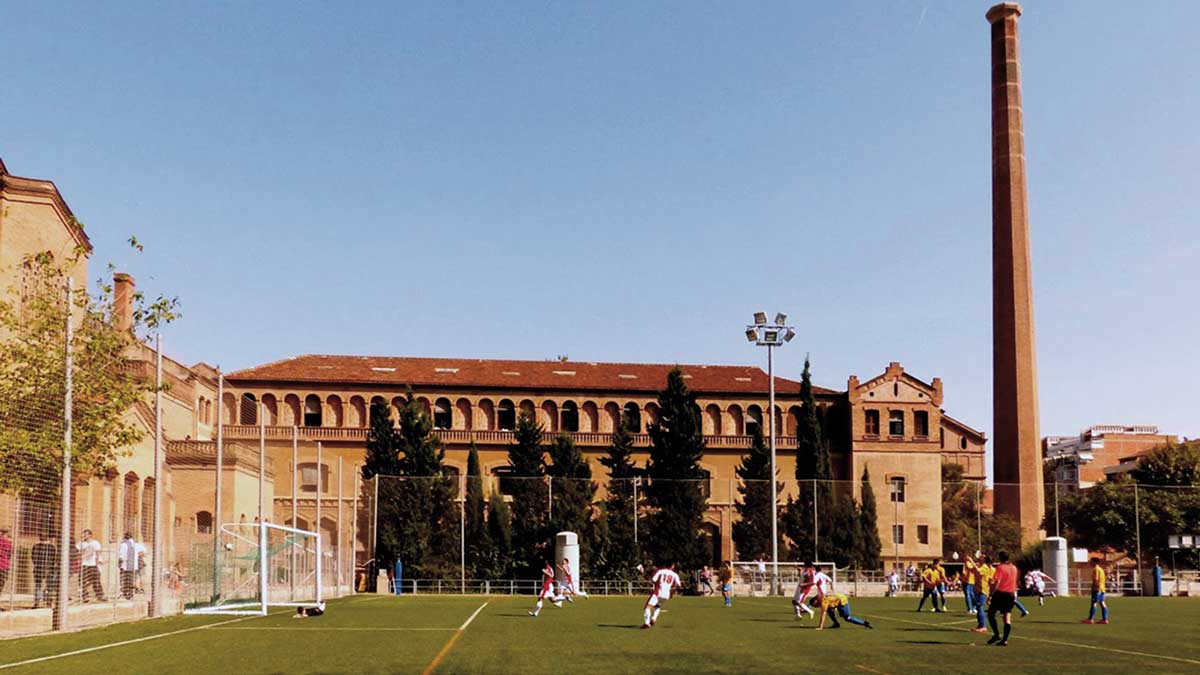 Futbol a l'Escola Industrial